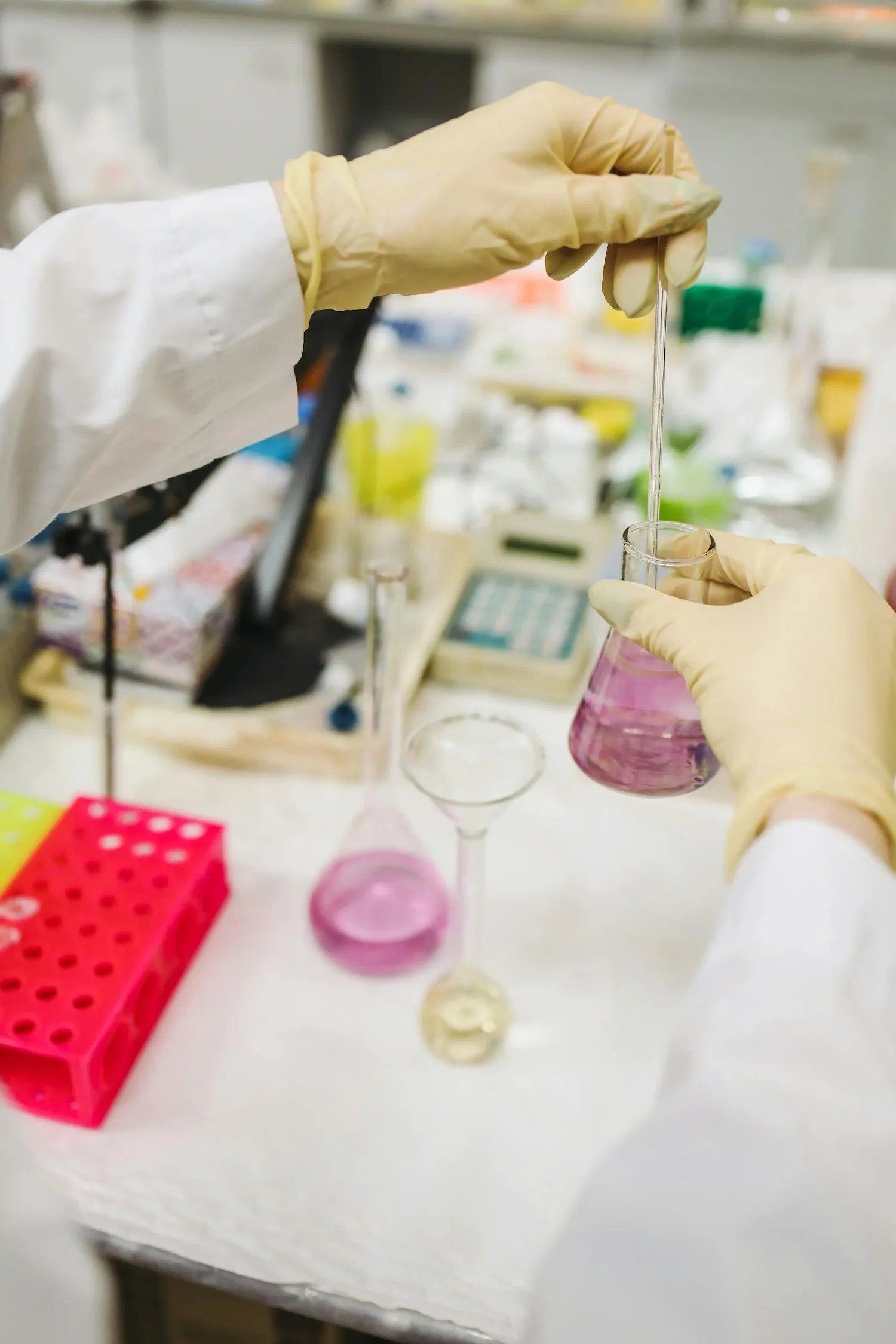 Laboratory glassware and reagents — the hands-on craft at the heart of O Level Chemistry.